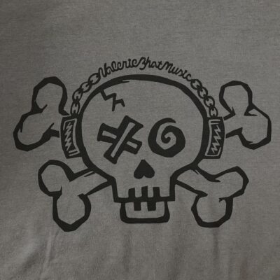 Skull & Bones Gray T-Shirt - LARGE