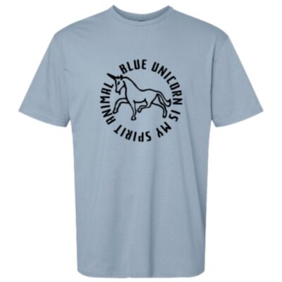 HANDMADE blue unicorn shirt
